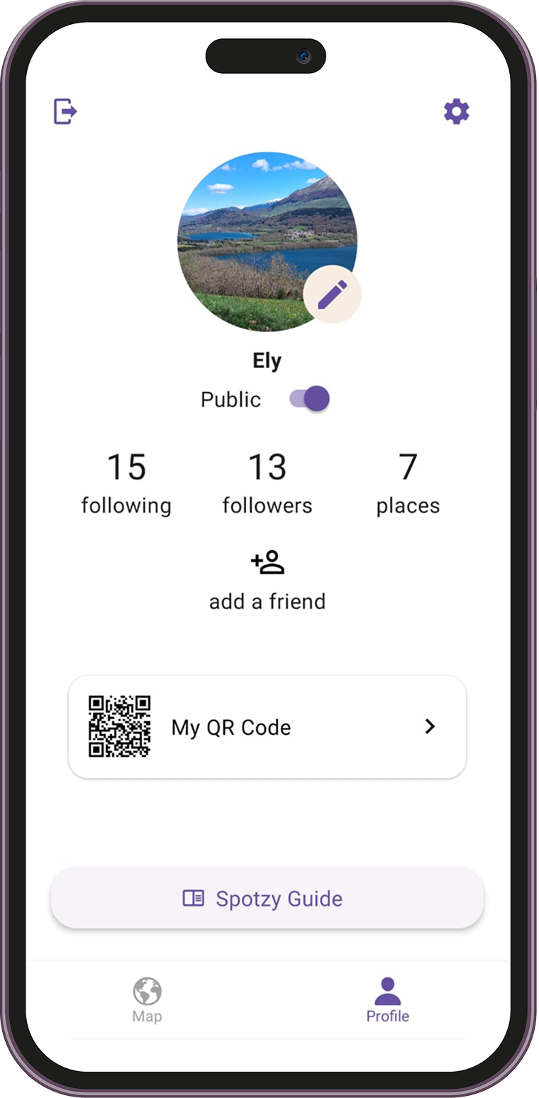 Profile page